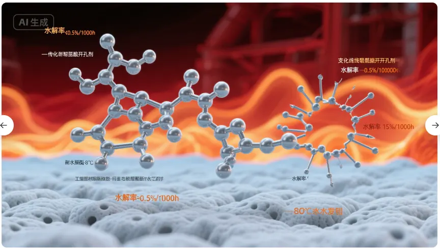 durable open cell agent for high rebound polyurethane insulation